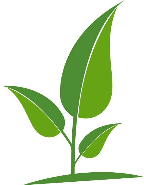 标志绿色树叶生态图片下载