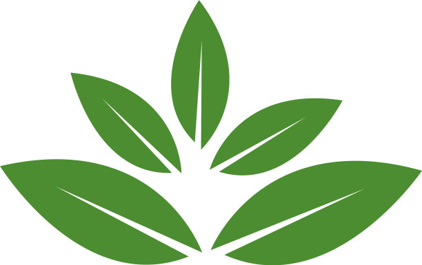 标志绿色树叶生态图片下载