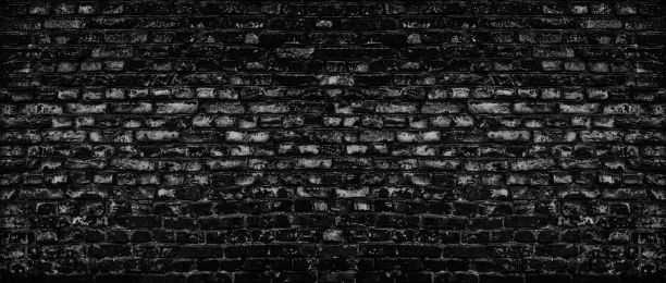 黑旧破旧的砖墙纹理宽阔。深灰色的粗砖。老块砌体背景。灰暗的垃圾抽象全景背景图片下载