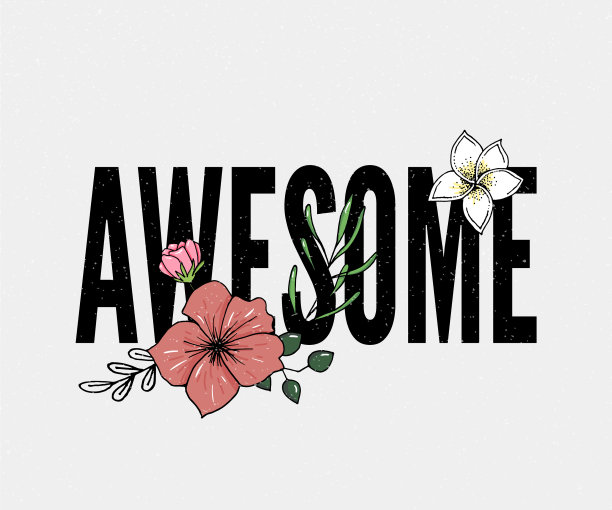 很棒的标语用花印出来的标语图片下载