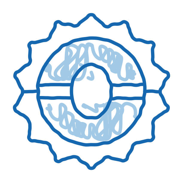 动物陷阱涂鸦图标手绘插图图片下载