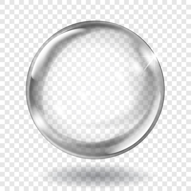 透明的灰色球体图片下载