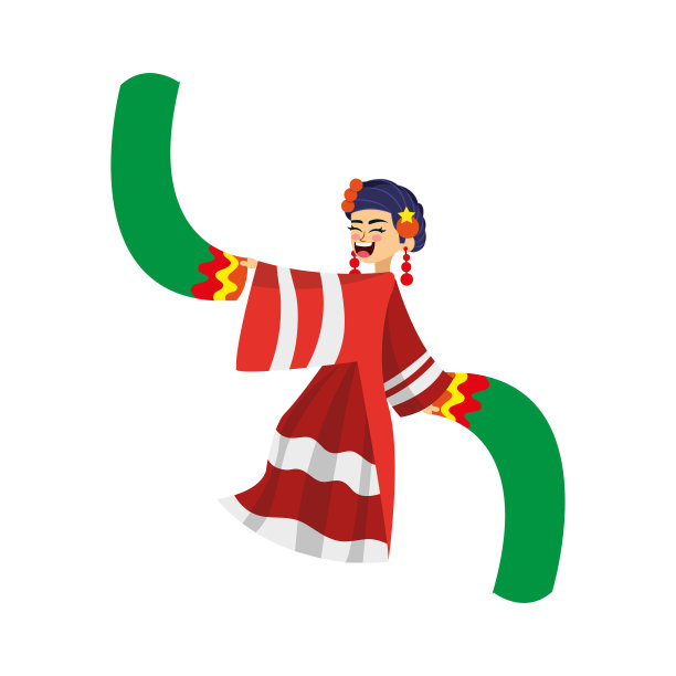 孤立的韩国传统女性偶像图片下载