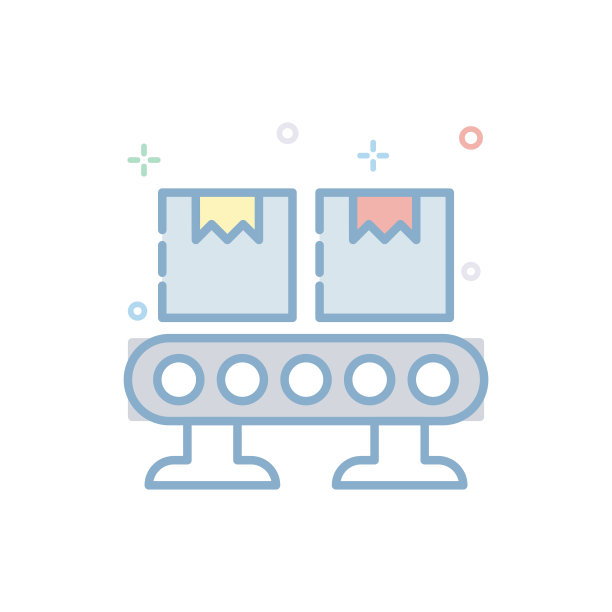 输送机矢量填充轮廓图标。EPS 10个文件图片下载