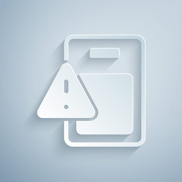 全球经济危机图标孤立在灰色背景上。全球金融危机。纸艺术风格。向量图片下载