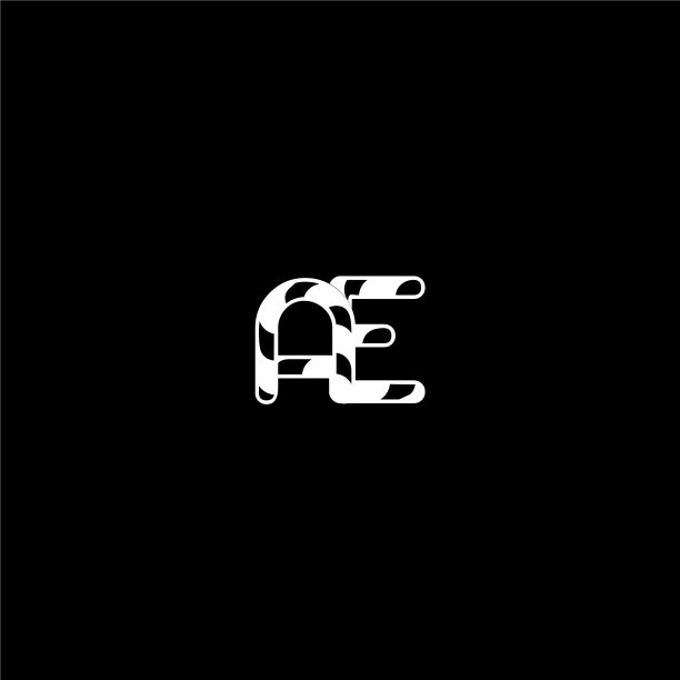 一个字母标志创意设计上的黑色颜色图片下载