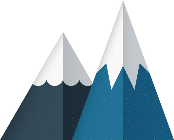 冰山山脉孤立设计图片下载