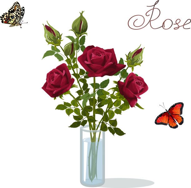 花瓶里插着花图片下载