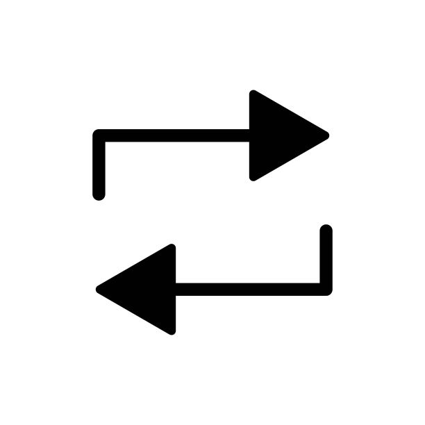 重复标记黑色图标。重复。新潮的平面孤立符号，标志可用于:插图，轮廓，标志，手机，应用程序，徽章，设计，网页，开发，网站，ui，用户体验。发展的元素。向量EPS 10图片下载