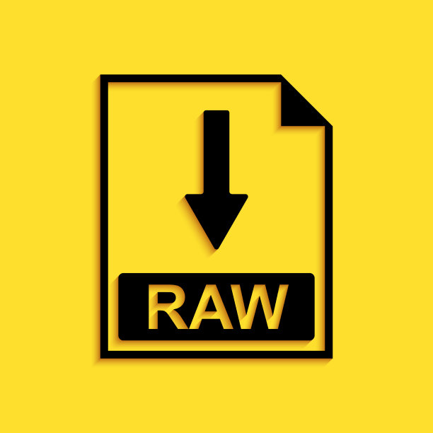 黑色原始文件文件图标下载原始按钮图片下载