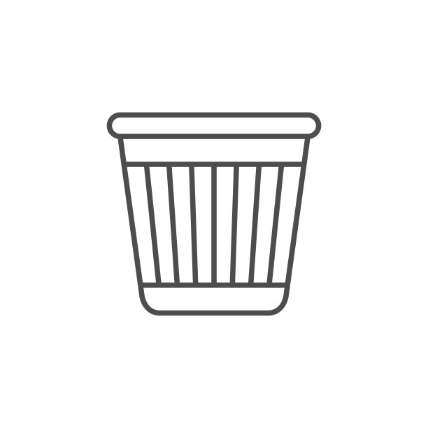 办公室bin线轮廓图标图片下载