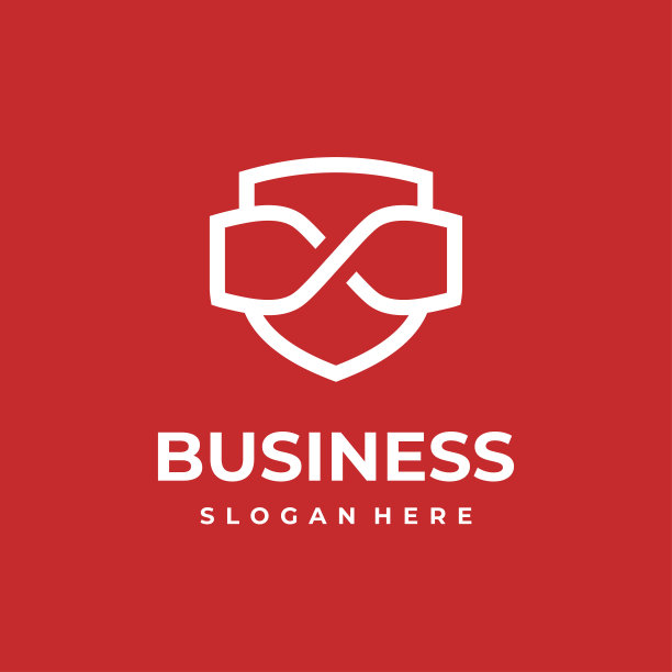 无限盾牌标志设计概念矢量，安全和无限标志符号图标图片下载