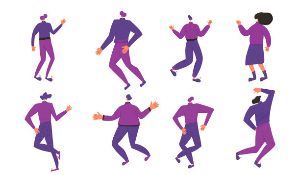 跳舞的人男女角色穿着图片下载