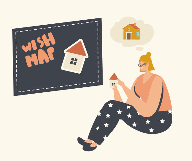 女人坐在地板上自己剪或画图片下载