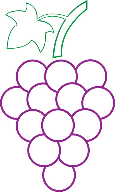葡萄图标设计模板图片下载