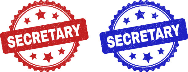 秘书玫瑰形印章使用陈旧的风格图片下载