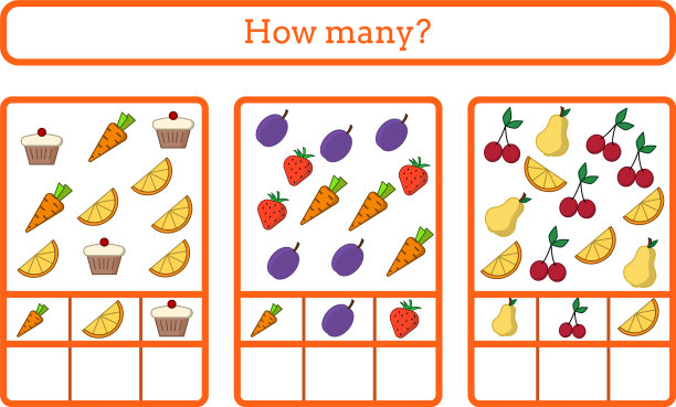 数一数有多少个儿童教育游戏图片下载