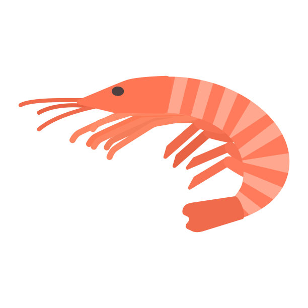 简单可爱的虾夹艺术图片下载