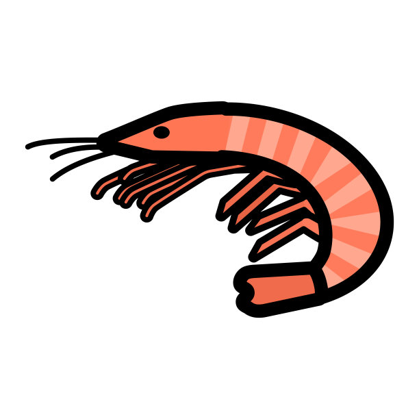 简单可爱的虾夹艺术图片下载