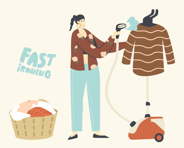 女性用蒸笼烫衣服图片下载