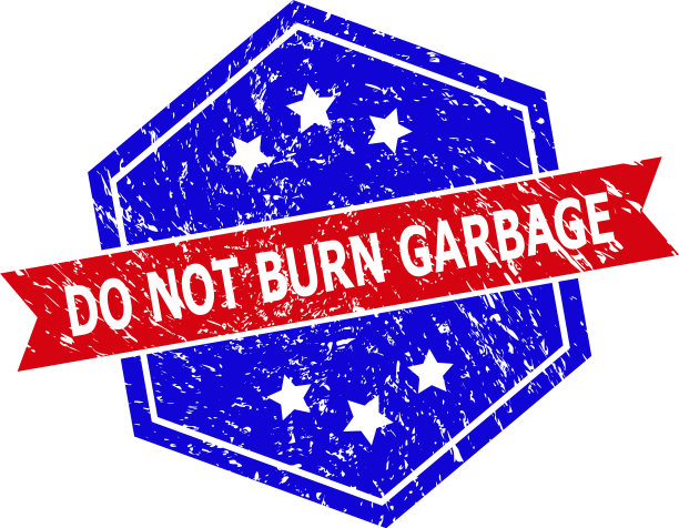 六角双色不烧垃圾邮票用图片下载