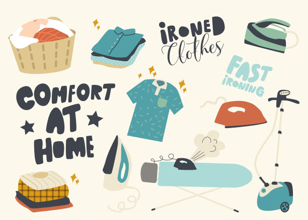 设置图标熨烫衣服的主题篮图片下载