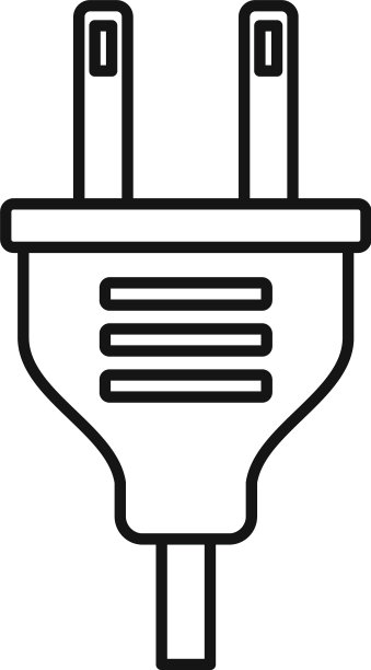 电源插头图标轮廓样式图片下载