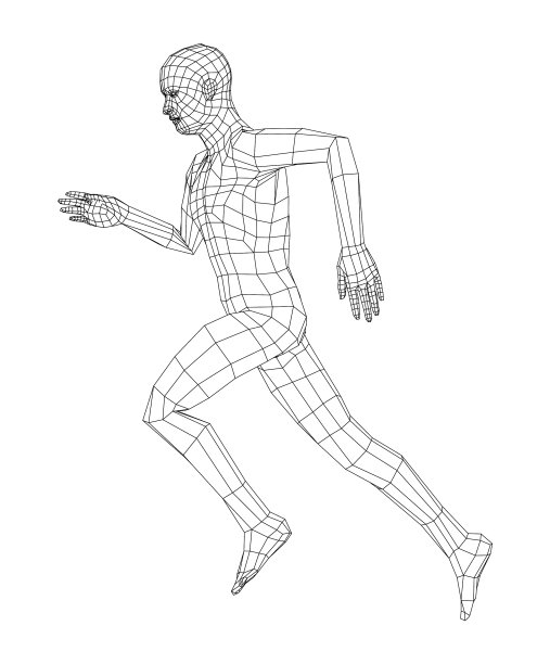 线框跑步者图片下载