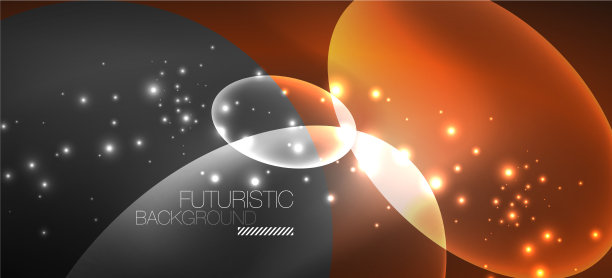 霓虹椭圆抽象背景闪亮明亮图片下载