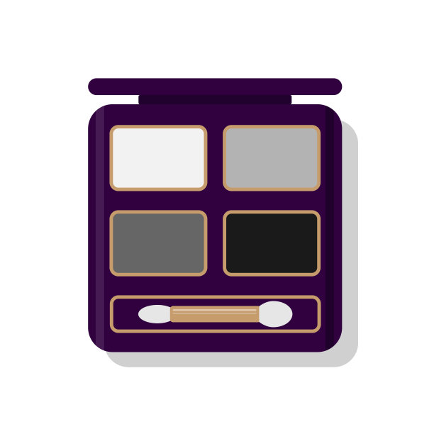 带化妆器的眼影图片下载