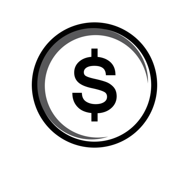 硬币图标。钱的设计。黄金是美元扁平的象征。矢量图图片下载