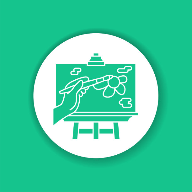 在画架上画一幅画。在家休闲图片下载