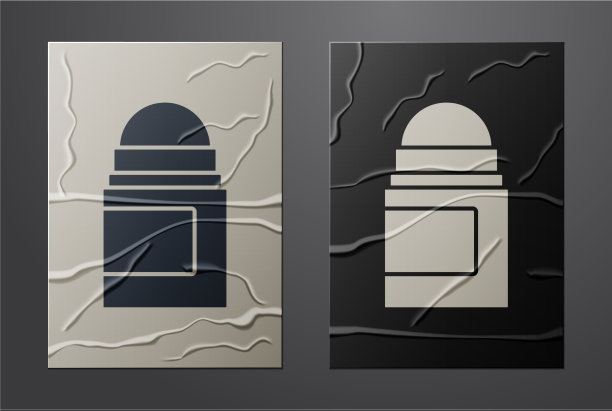 白色止汗除臭辊图标隔离图片下载