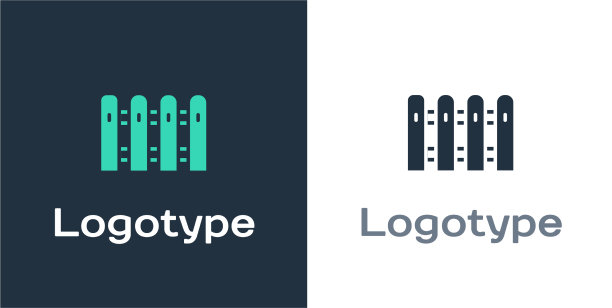 标志型花园栅栏木制图标孤立上图片下载