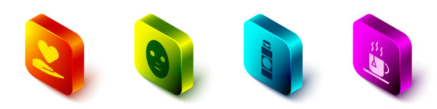 在手敷面膜上固定等距心脏图片下载