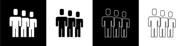 设置用户组图标隔离在黑色和白色图片下载