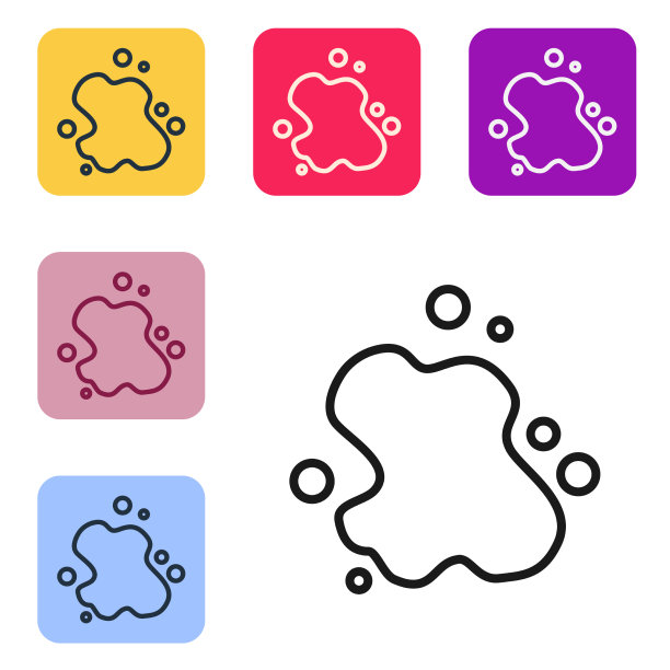 黑线水溢出图标孤立在白色图片下载