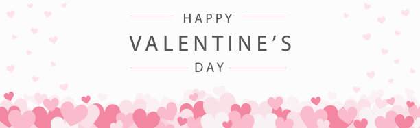 设置节日的红和粉心图片下载