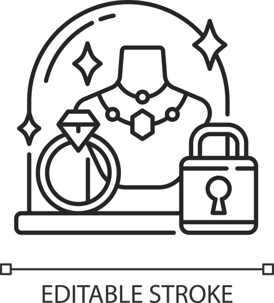 保证安全线性图标图片下载