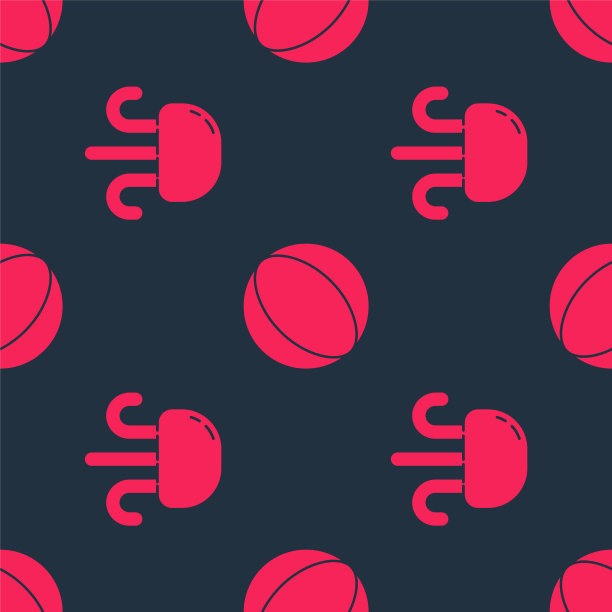 设置水母和沙滩球在无缝模式图片下载