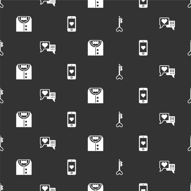 设键心形语音泡泡套装图片下载