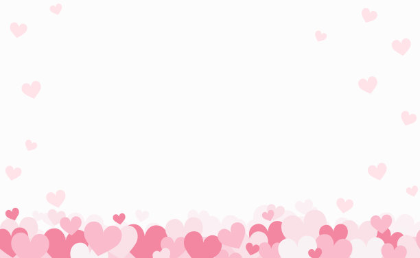 设置节日的红色和粉红色的心图片下载