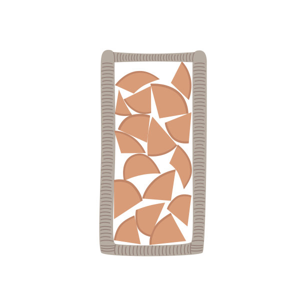 用柳条做壁炉用的柴火竖在手里图片下载