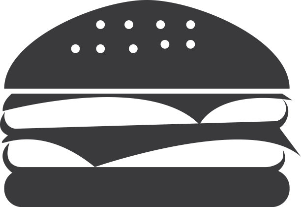 汉堡图标设计图片下载