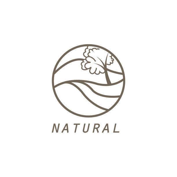 标志自然山轮廓圆设计图片下载