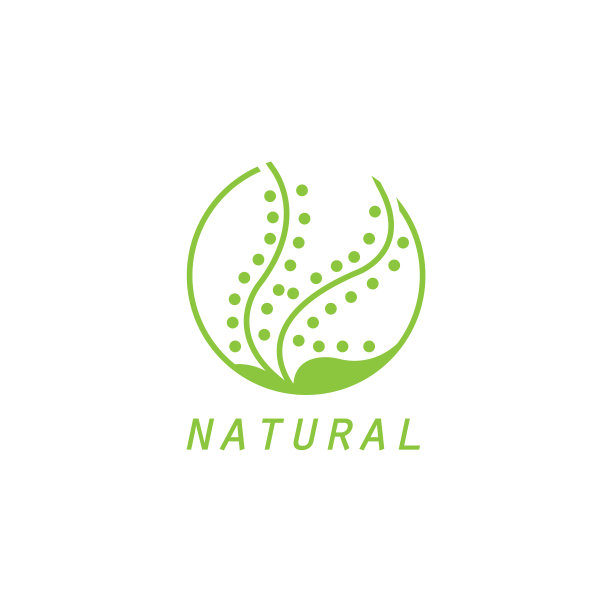 简单的花瓣图案勾勒自然的圆形设计图片下载