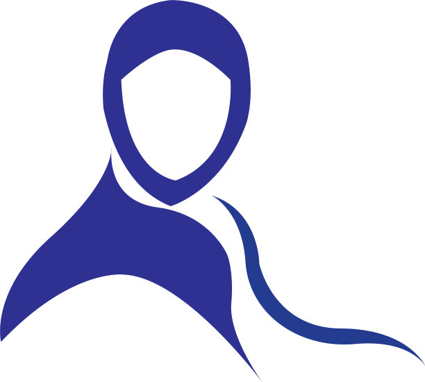 穆斯林头巾标志模板设计图片下载