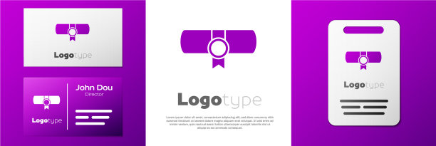 标志类型法令纸羊皮纸卷轴图标图片下载