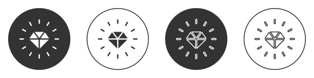 黑色钻石图标孤立在白色背景图片下载