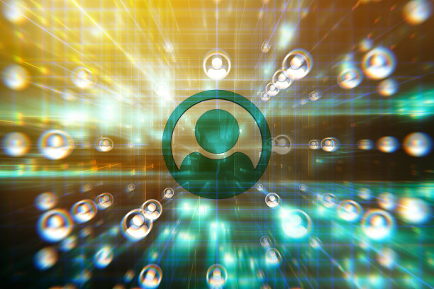 社交网络连接的未来技术背景图片下载